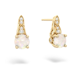 Opal Antique Elegance 14K Yellow Gold earrings E3100