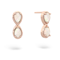 Opal Infinity 14K Rose Gold earrings E5050