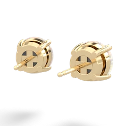 Opal 8Mm Round Stud 14K Yellow Gold earrings E1788