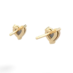 Opal 5Mm Heart Stud 14K Yellow Gold earrings E1861