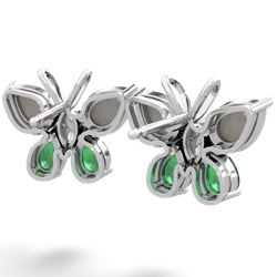 Opal Butterfly 14K White Gold earrings E2215