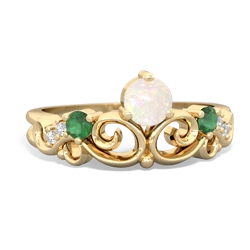 Opal Crown Keepsake 14K Yellow Gold ring R5740