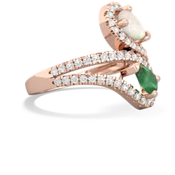 Opal Diamond Dazzler 14K Rose Gold ring R3000