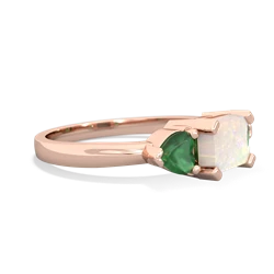 Opal Three Stone 14K Rose Gold ring R5235