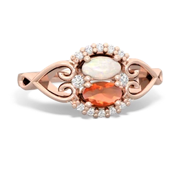 Opal Love Nest 14K Rose Gold ring R5860