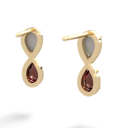 Opal Infinity 14K Yellow Gold earrings E5050
