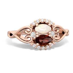 Opal Love Nest 14K Rose Gold ring R5860