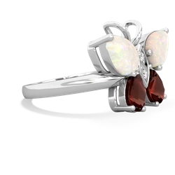 Opal Butterfly 14K White Gold ring R2215