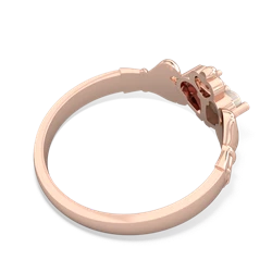 Opal 'Our Heart' Claddagh 14K Rose Gold ring R2388