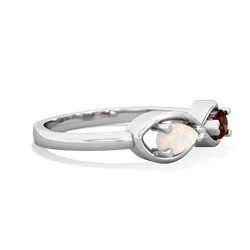 Opal Infinity 14K White Gold ring R5050