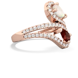 Opal Diamond Dazzler 14K Rose Gold ring R3000