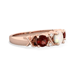 Opal Hugs And Kisses 14K Rose Gold ring R5016