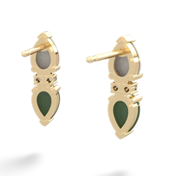 Opal Bowtie Drop 14K Yellow Gold earrings E0865
