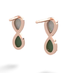 Opal Infinity 14K Rose Gold earrings E5050