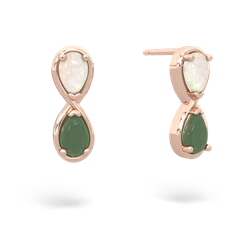 Opal Infinity 14K Rose Gold earrings E5050