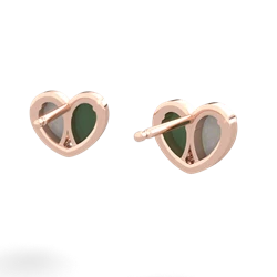 Opal 'Our Heart' 14K Rose Gold earrings E5072