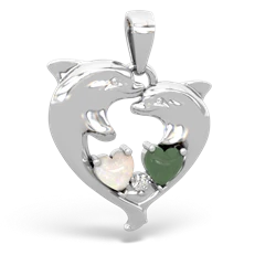 matching pendants - Dolphin Heart