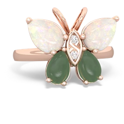 Opal Butterfly 14K Rose Gold ring R2215