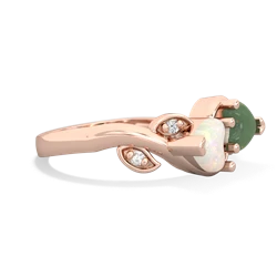 Opal Floral Elegance 14K Rose Gold ring R5790