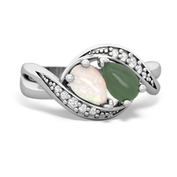 Opal Summer Winds 14K White Gold ring R5342