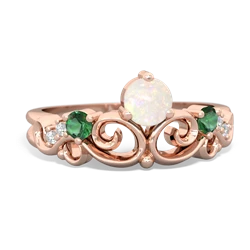 Opal Crown Keepsake 14K Rose Gold ring R5740