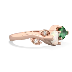 Opal Floral Elegance 14K Rose Gold ring R5790