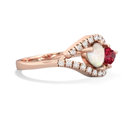 Opal Mother And Child 14K Rose Gold ring R3010