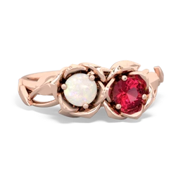 Opal Rose Garden 14K Rose Gold ring R5510