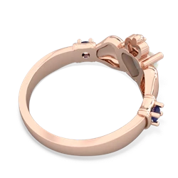 Opal Claddagh Keepsake 14K Rose Gold ring R5245