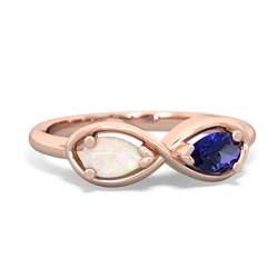 Opal Infinity 14K Rose Gold ring R5050