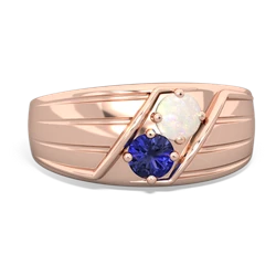 Opal Men's Streamline 14K Rose Gold ring R0460