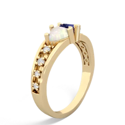 Opal Heart To Heart 14K Yellow Gold ring R3342