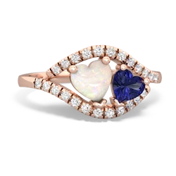 Opal Mother And Child 14K Rose Gold ring R3010