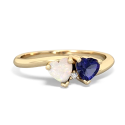 Opal Sweethearts 14K Yellow Gold ring R5260