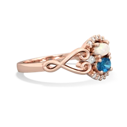 Opal Love Nest 14K Rose Gold ring R5860