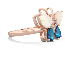 Opal Butterfly 14K Rose Gold ring R2215