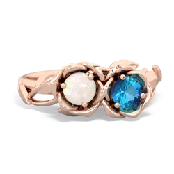 Opal Rose Garden 14K Rose Gold ring R5510