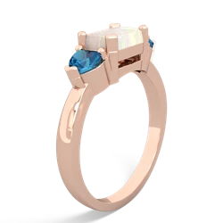 Opal Three Stone 14K Rose Gold ring R5235