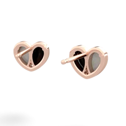 Opal 'Our Heart' 14K Rose Gold earrings E5072