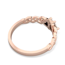 Opal Heart To Heart Braid 14K Rose Gold ring R5870