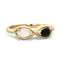 Opal Infinity 14K Yellow Gold ring R5050