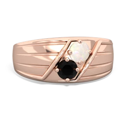 Opal Men's Streamline 14K Rose Gold ring R0460