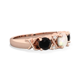 Opal Hugs And Kisses 14K Rose Gold ring R5016