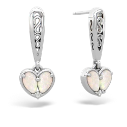 matching earrings - Filligree Heart