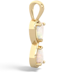 Opal Infinity 14K Yellow Gold pendant P5050