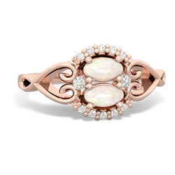 Opal Love Nest 14K Rose Gold ring R5860