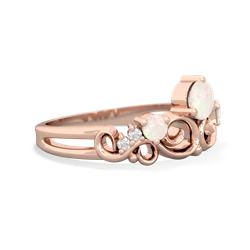 Opal Crown Keepsake 14K Rose Gold ring R5740