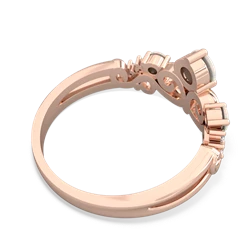 Lab Ruby Crown Keepsake 14K Rose Gold ring R5740