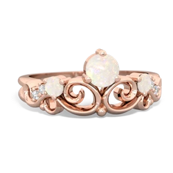 Emerald Crown Keepsake 14K Rose Gold ring R5740