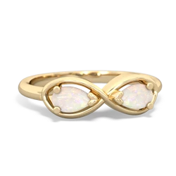 Opal Infinity 14K Yellow Gold ring R5050